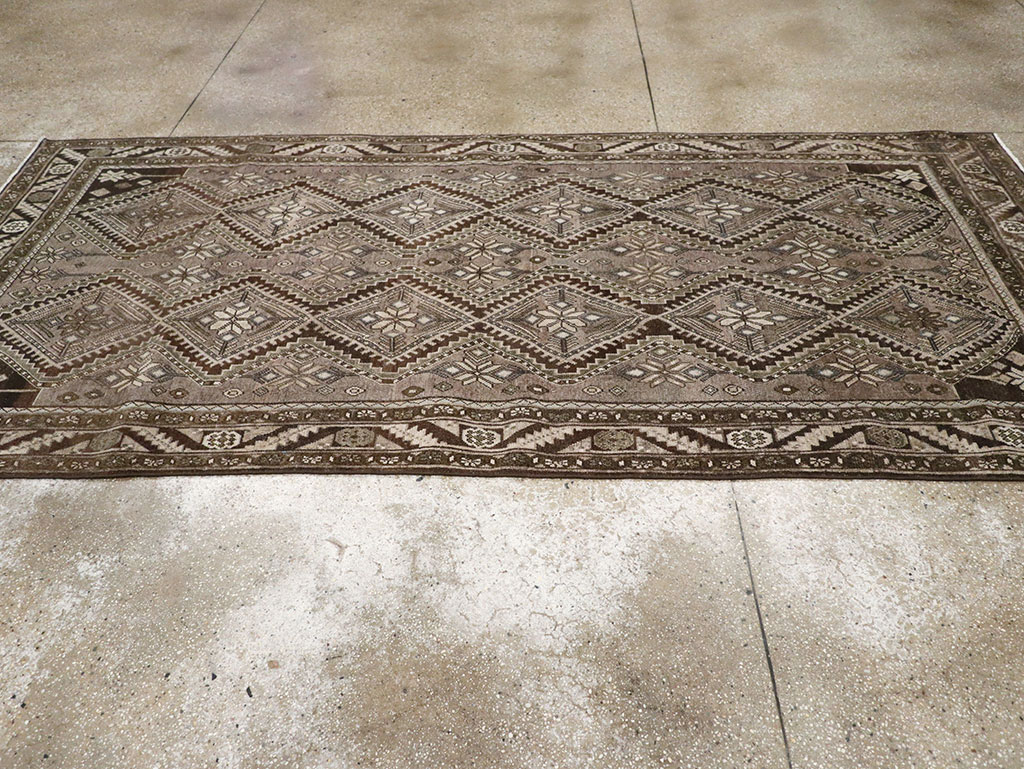 Vintage Persian Afshar Gallery Carpet, No.32469 - Staging