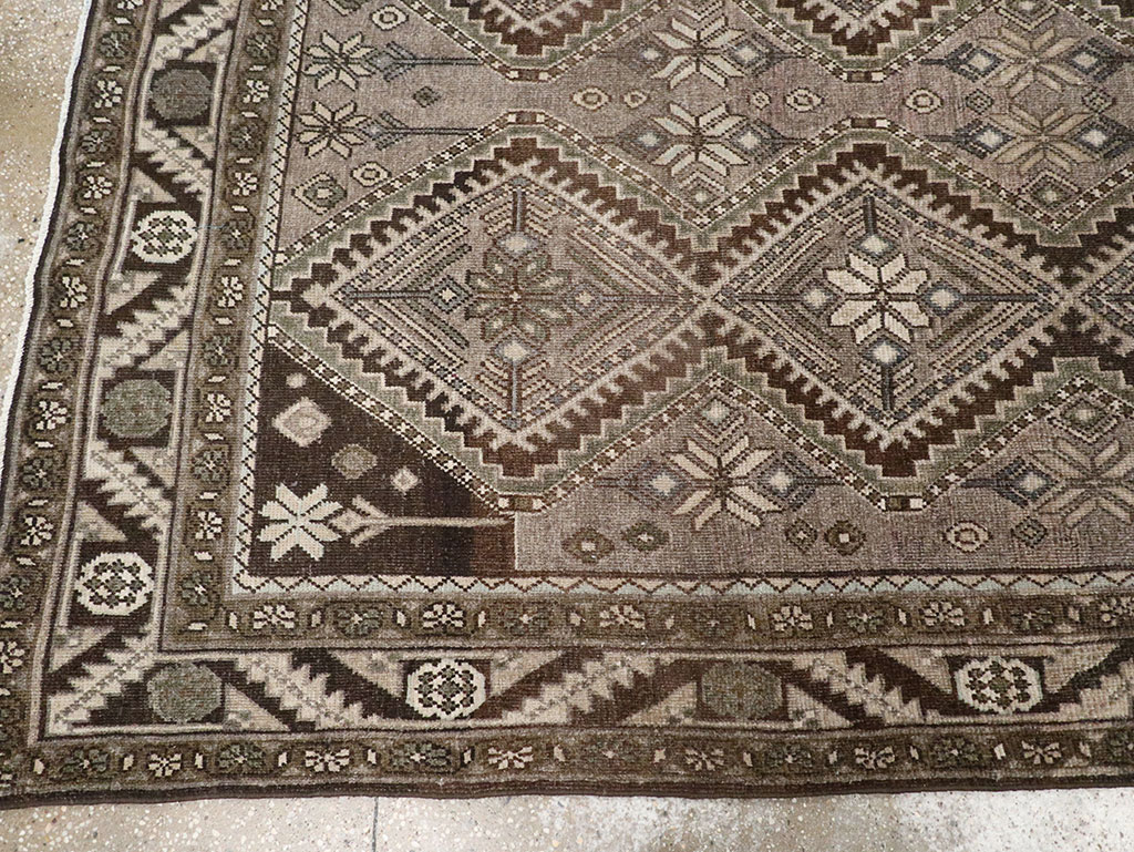 Vintage Persian Afshar Gallery Carpet, No.32469 - Staging