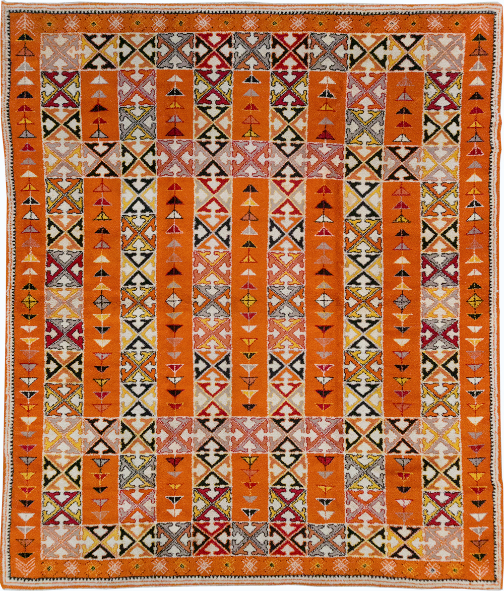 Vintage Moroccan Large Room Size Carpet, No.32470 - Staging