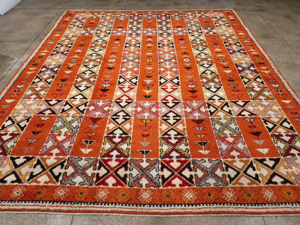Vintage Moroccan Large Room Size Carpet, No.32470 - Staging