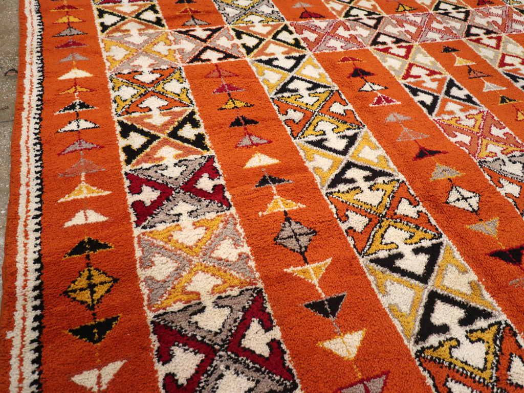 Vintage Moroccan Large Room Size Carpet, No.32470 - Staging