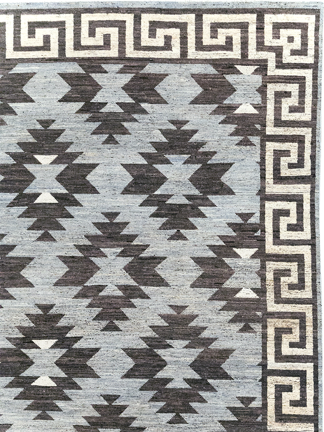 Modern East Turkestan Khotan Room Size Carpet, No.32479 - Staging