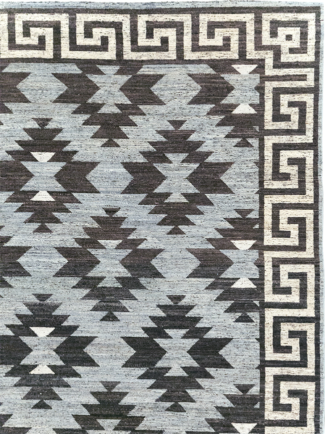 Modern East Turkestan Khotan Room Size Carpet, No.32479 - Staging