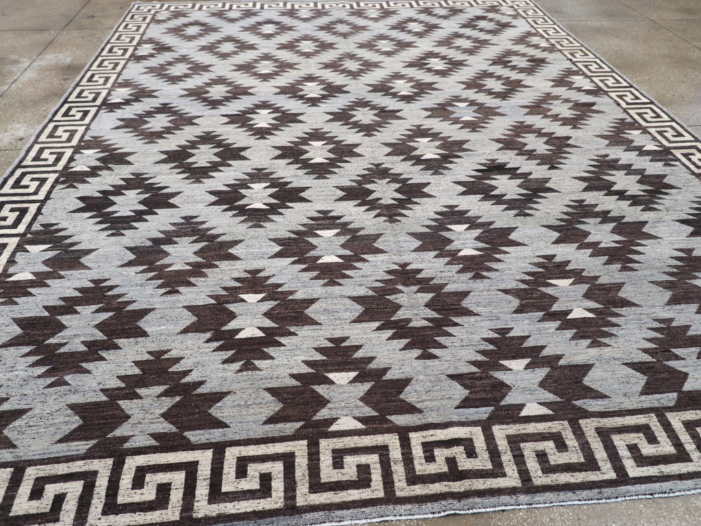 Modern East Turkestan Khotan Room Size Carpet, No.32479 - Staging