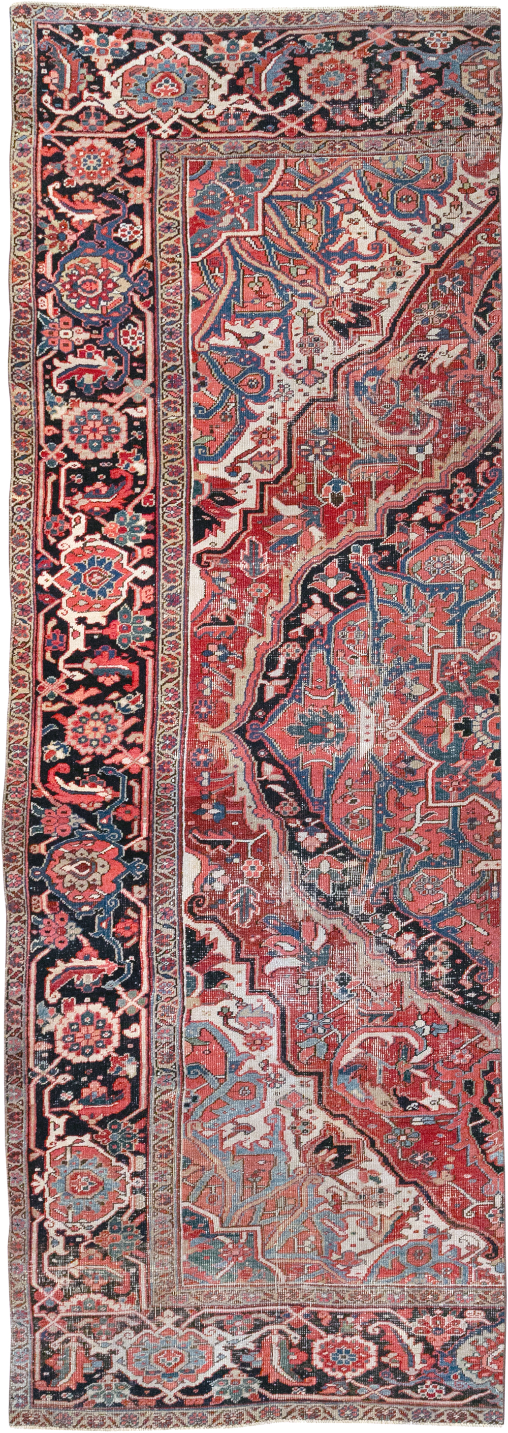 Antique Persian Heriz Rug, No.32492 - Staging
