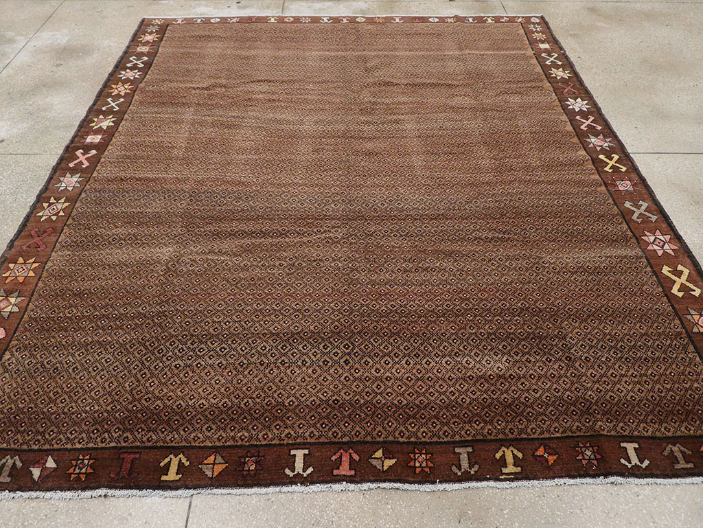 Vintage Turkish Anatolian Room Size Carpet, No.32493 - Staging