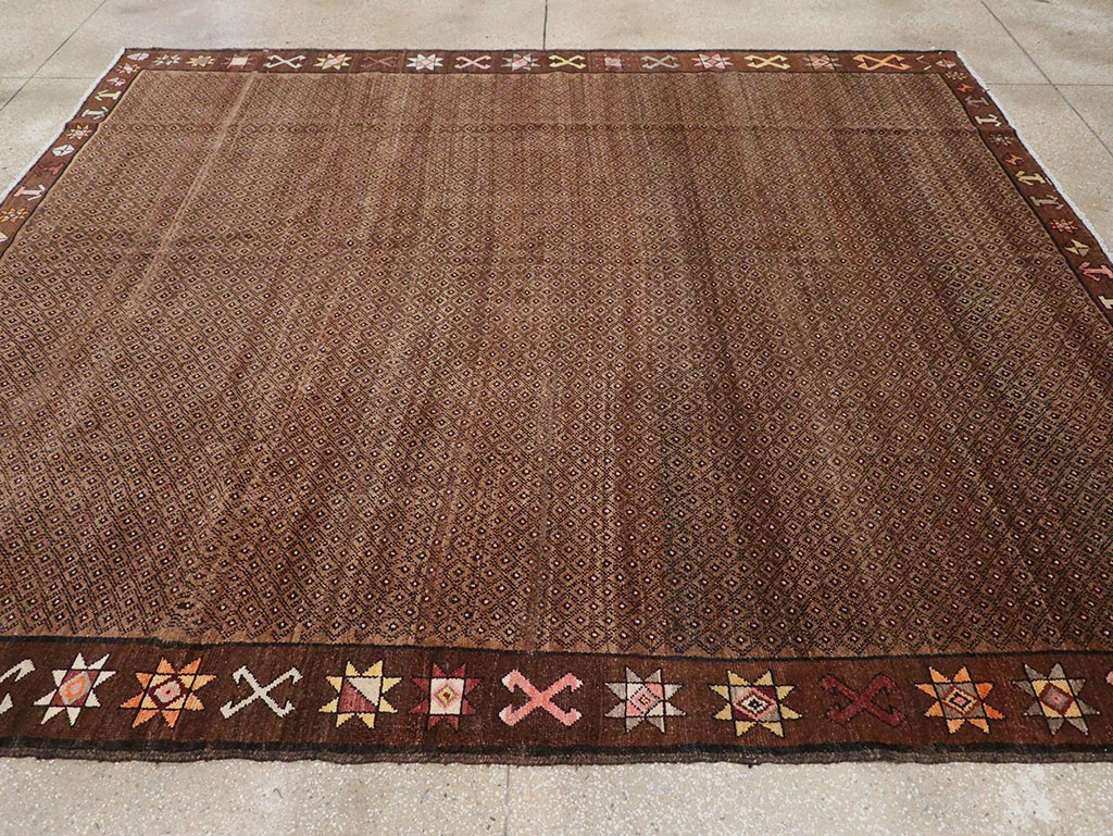 Vintage Turkish Anatolian Room Size Carpet, No.32493 - Staging