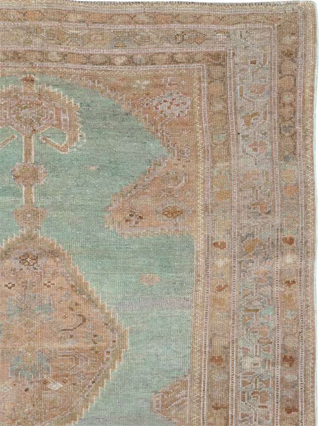 Antique Persian Kurdish Long Runner, No.32500 - Staging