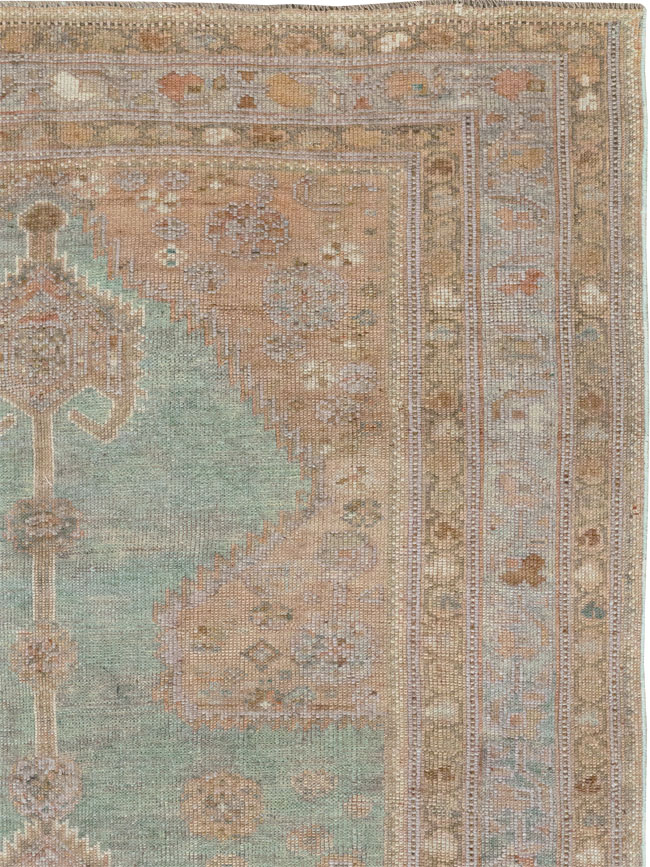 Antique Persian Kurdish Long Runner, No.32500 - Staging