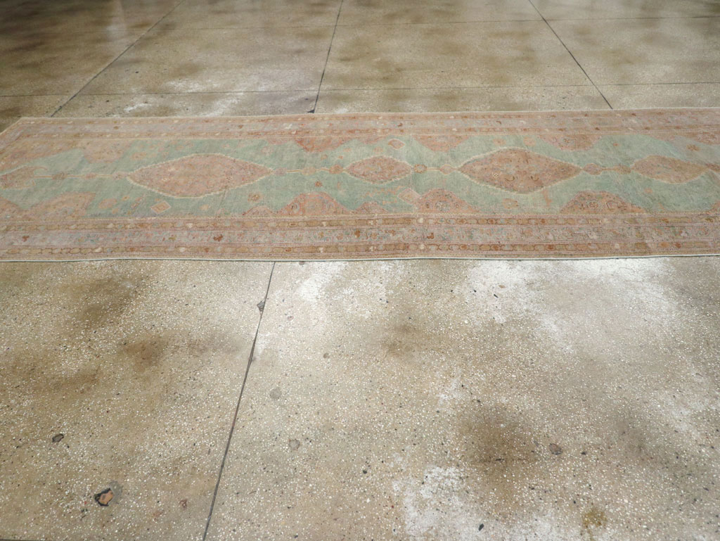 Antique Persian Kurdish Long Runner, No.32500 - Staging