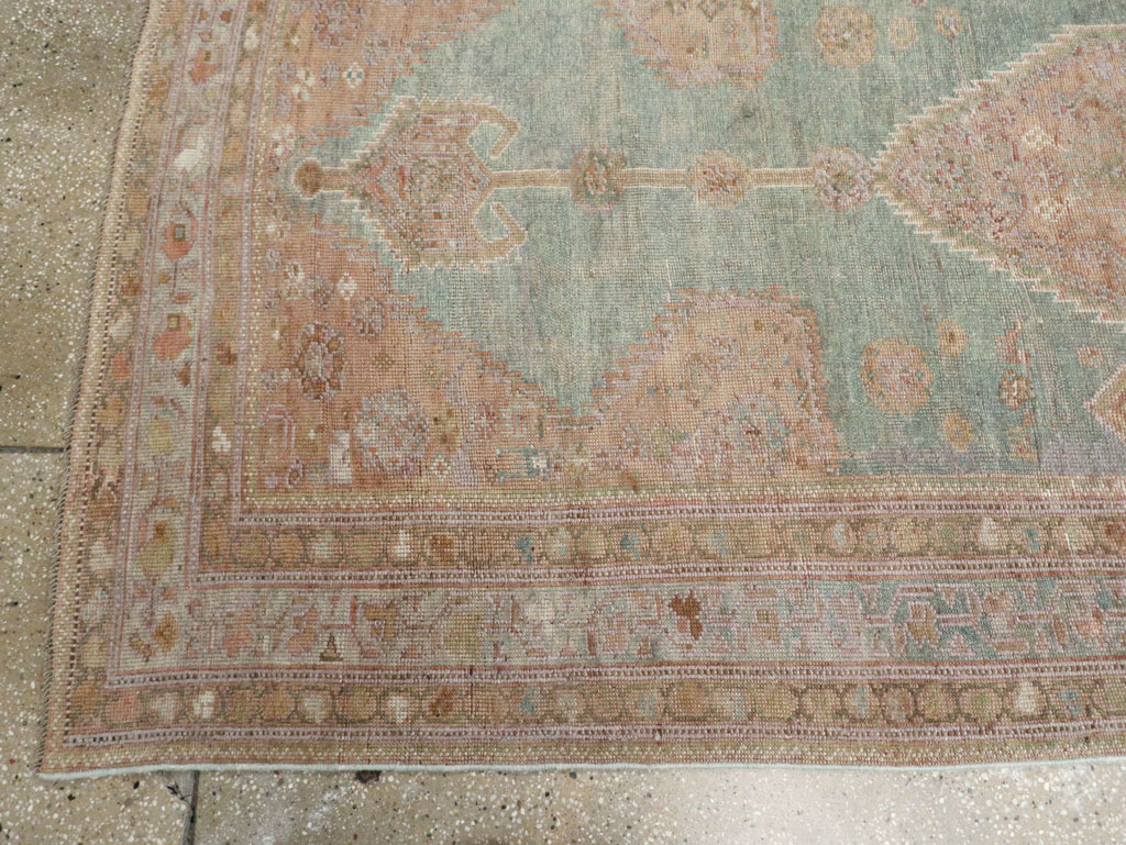 Antique Persian Kurdish Long Runner, No.32500 - Staging
