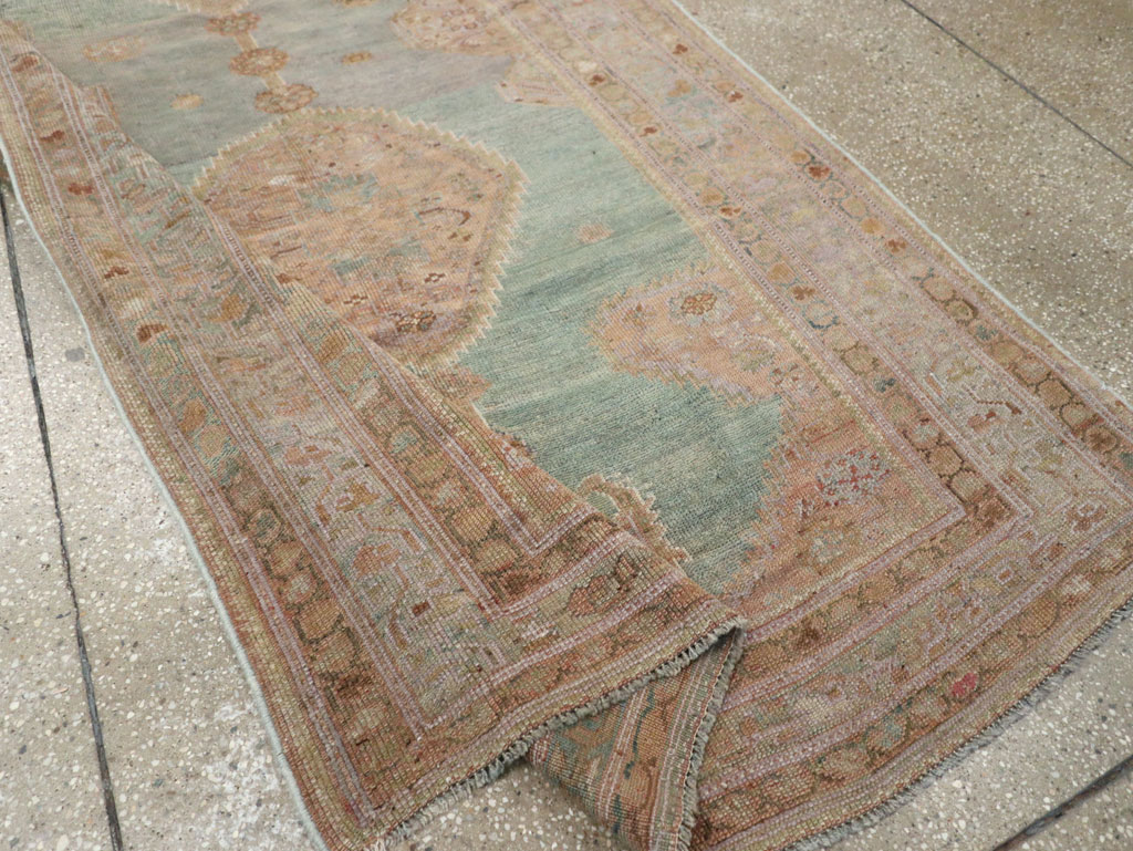 Antique Persian Kurdish Long Runner, No.32500 - Staging