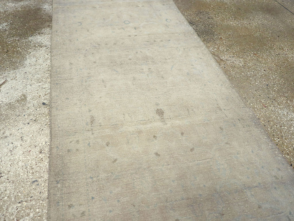 Vintage Persian Tabriz Runner, No.32501 - Staging