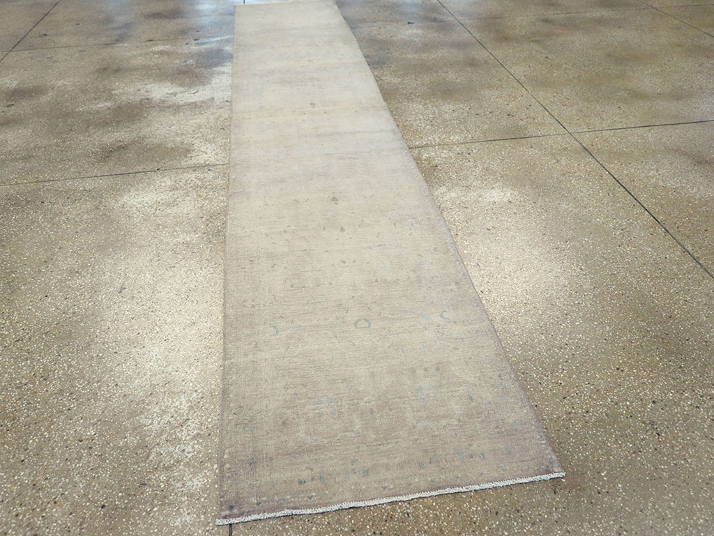 Vintage Persian Tabriz Runner, No.32501 - Staging