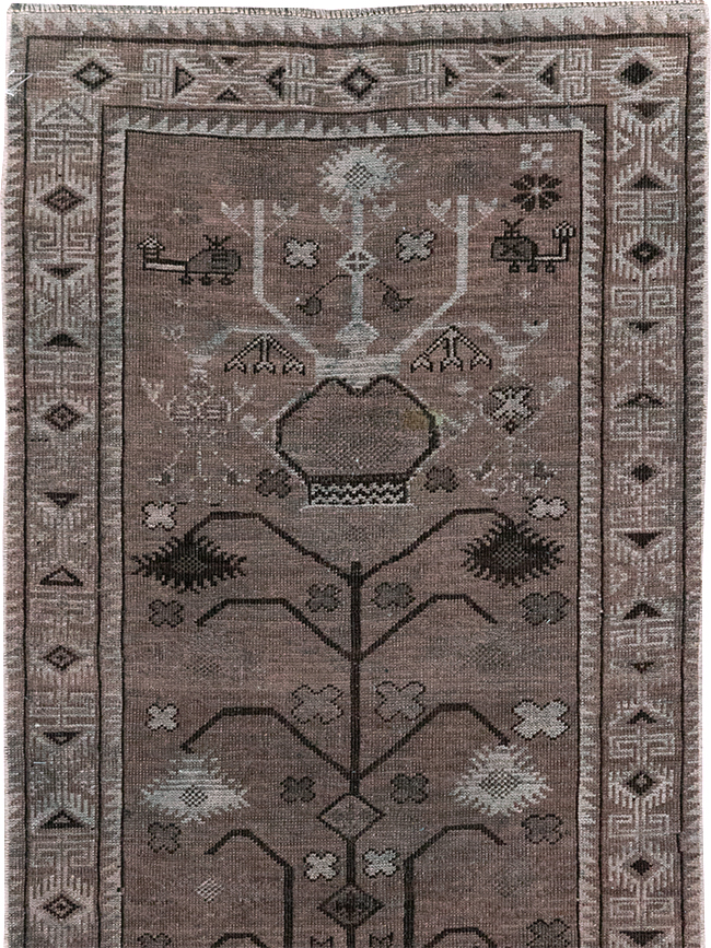 Vintage Turkish Anatolian Long Runner, No.32502 - Staging