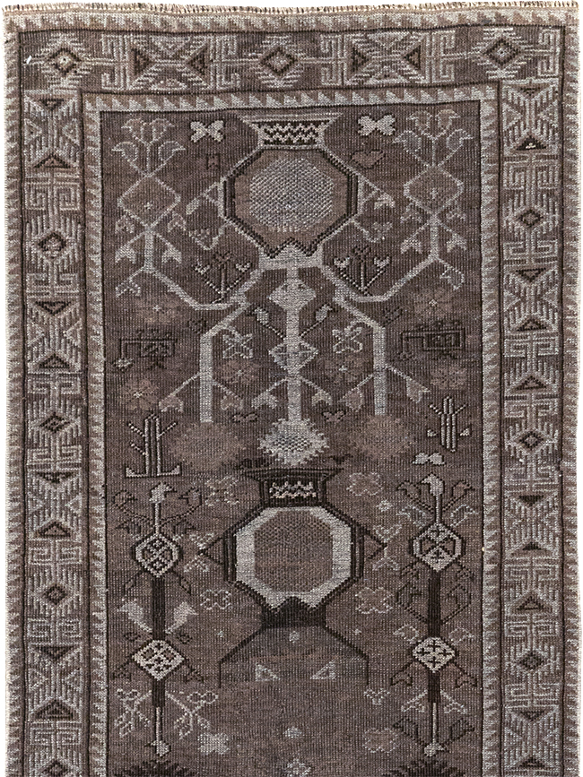 Vintage Turkish Anatolian Long Runner, No.32502 - Staging