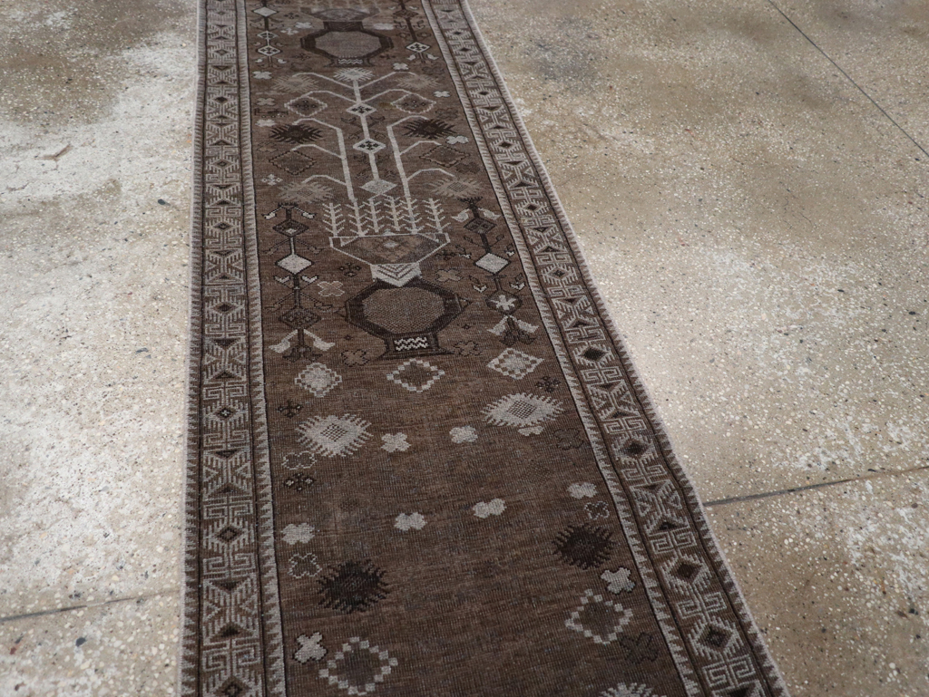 Vintage Turkish Anatolian Long Runner, No.32502 - Staging