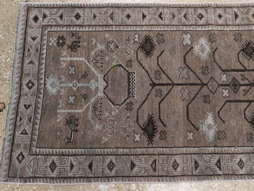 Vintage Turkish Anatolian Long Runner, No.32502 - Staging