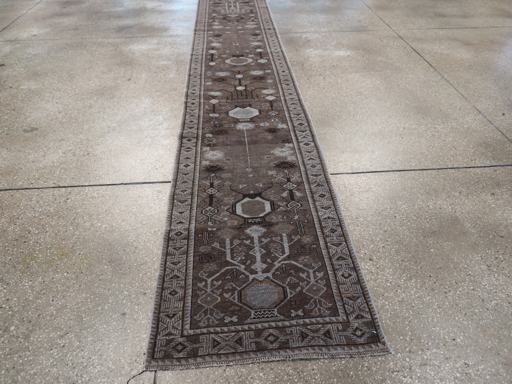 Vintage Turkish Anatolian Long Runner, No.32502 - Staging