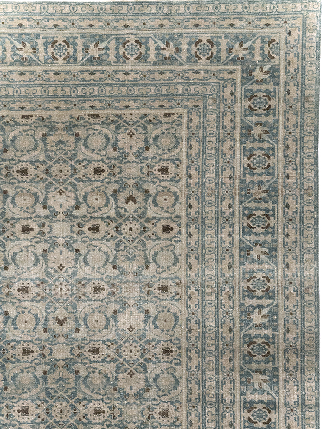 Antique Persian Tabriz Carpet, No.32504 - Staging