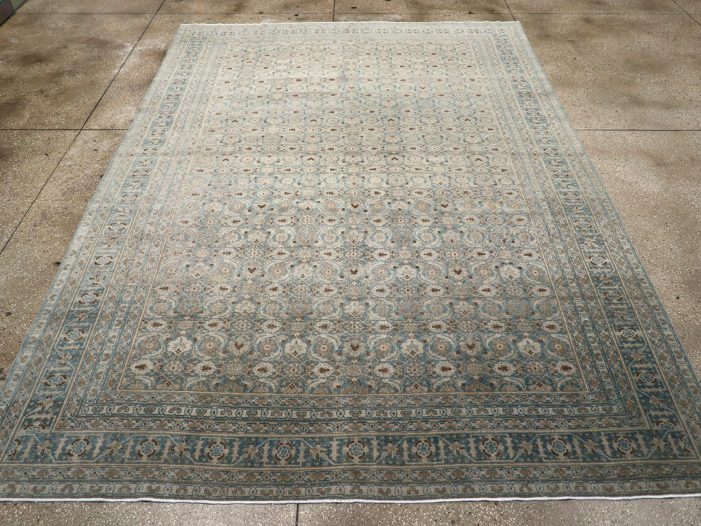 Antique Persian Tabriz Carpet, No.32504 - Staging