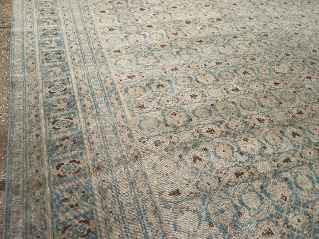 Antique Persian Tabriz Carpet, No.32504 - Staging
