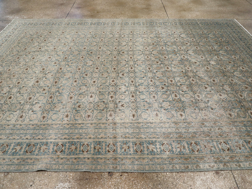 Antique Persian Tabriz Carpet, No.32504 - Staging