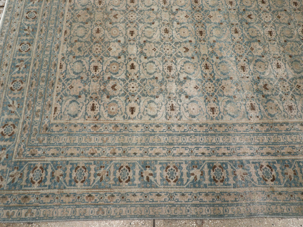 Antique Persian Tabriz Carpet, No.32504 - Staging