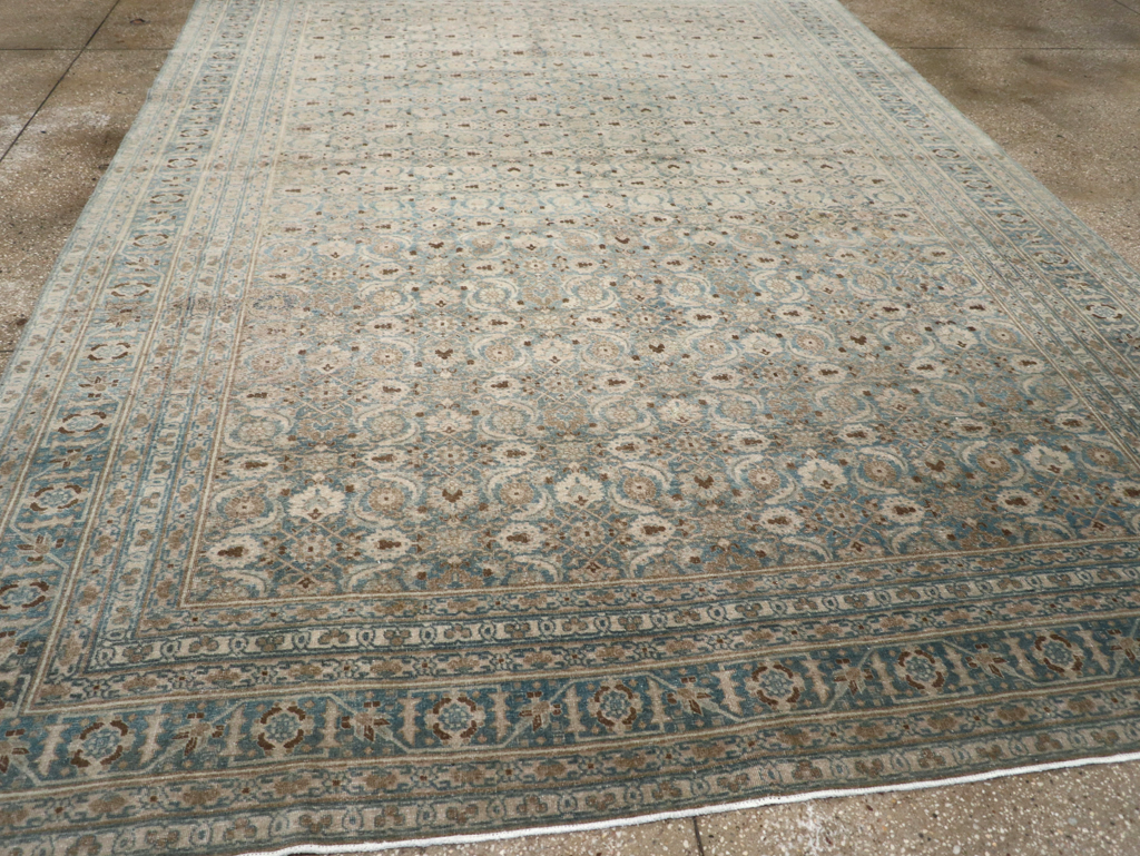 Antique Persian Tabriz Carpet, No.32504 - Staging
