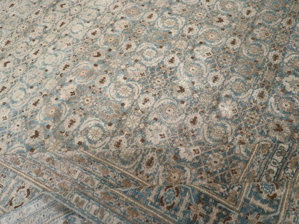 Antique Persian Tabriz Carpet, No.32504 - Staging