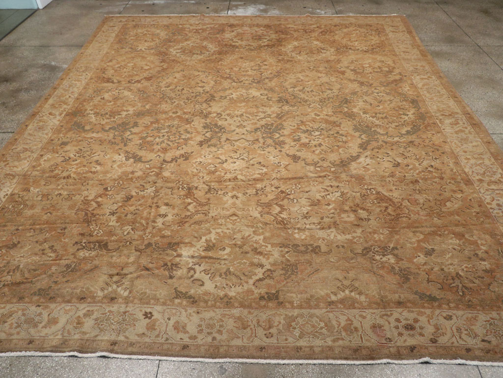 Antique Persian Malayer Large Room Size Carpet, No.32510 - Staging