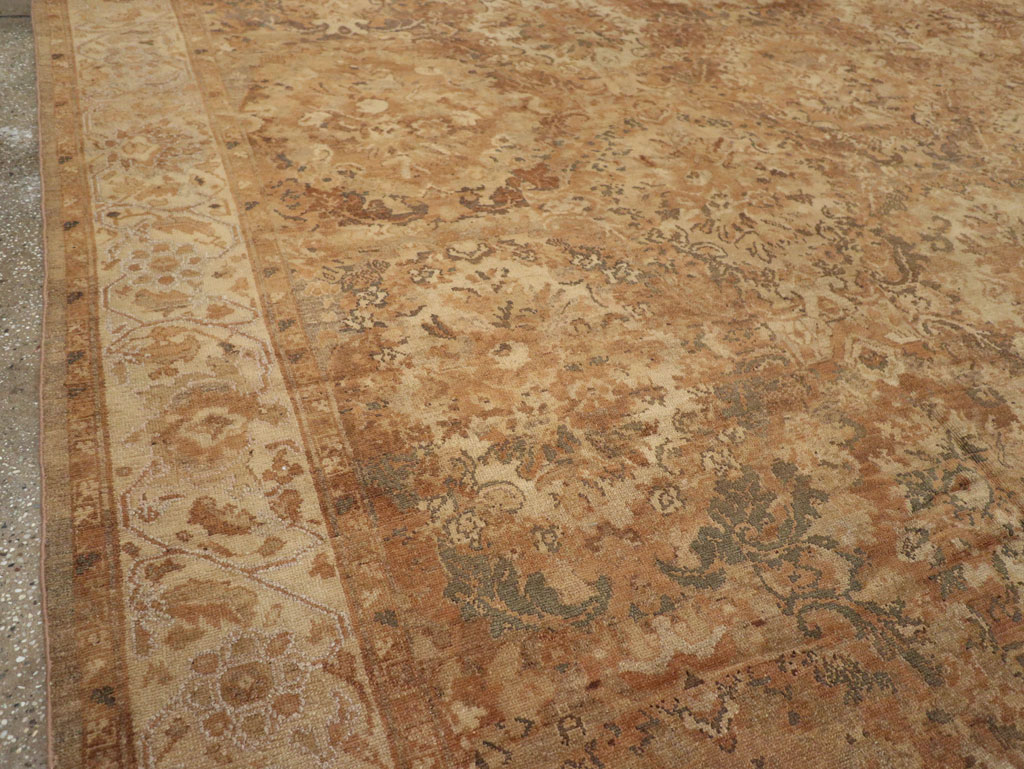 Antique Persian Malayer Large Room Size Carpet, No.32510 - Staging