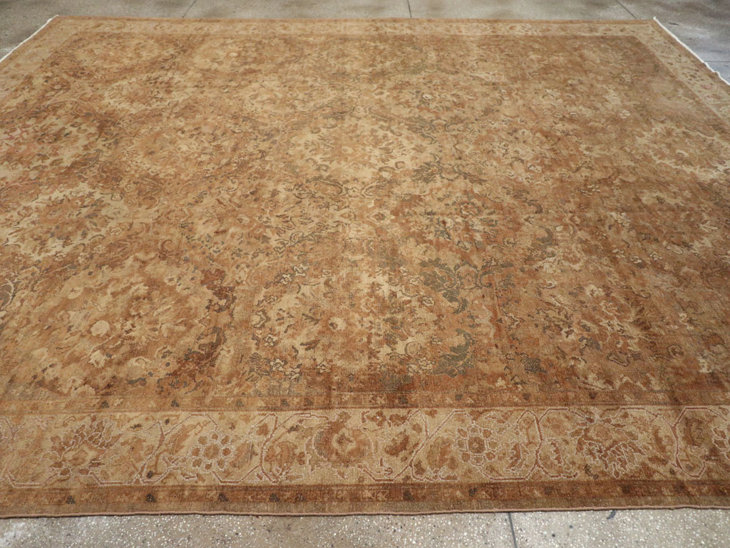 Antique Persian Malayer Large Room Size Carpet, No.32510 - Staging