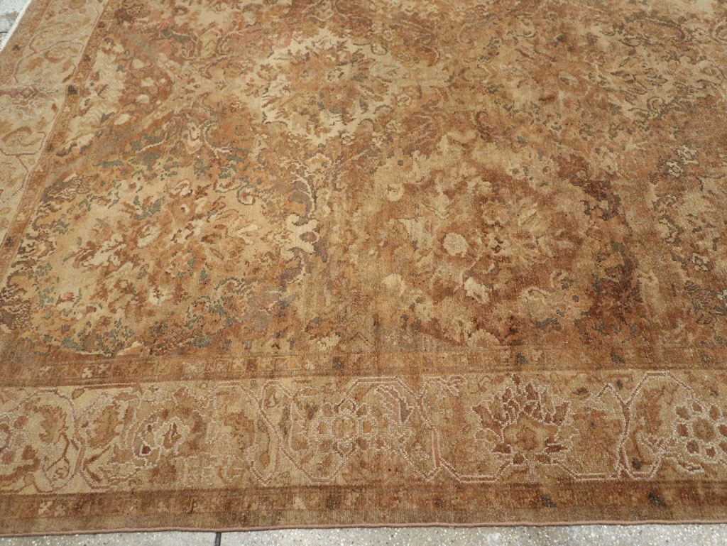 Antique Persian Malayer Large Room Size Carpet, No.32510 - Staging