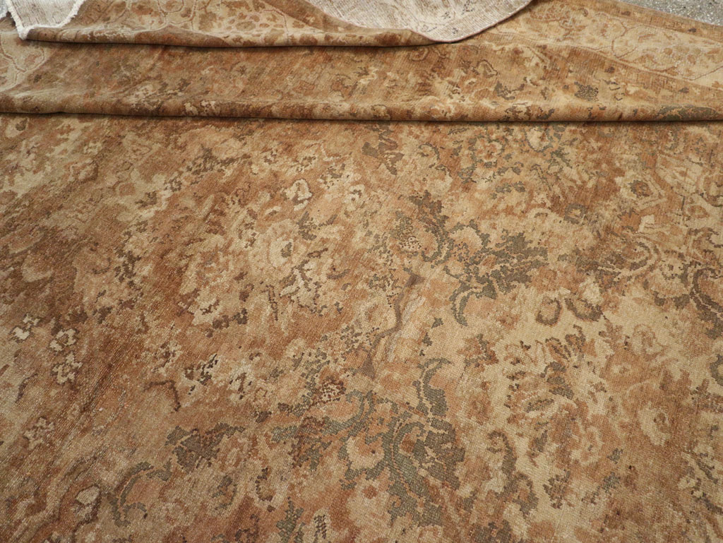 Antique Persian Malayer Large Room Size Carpet, No.32510 - Staging