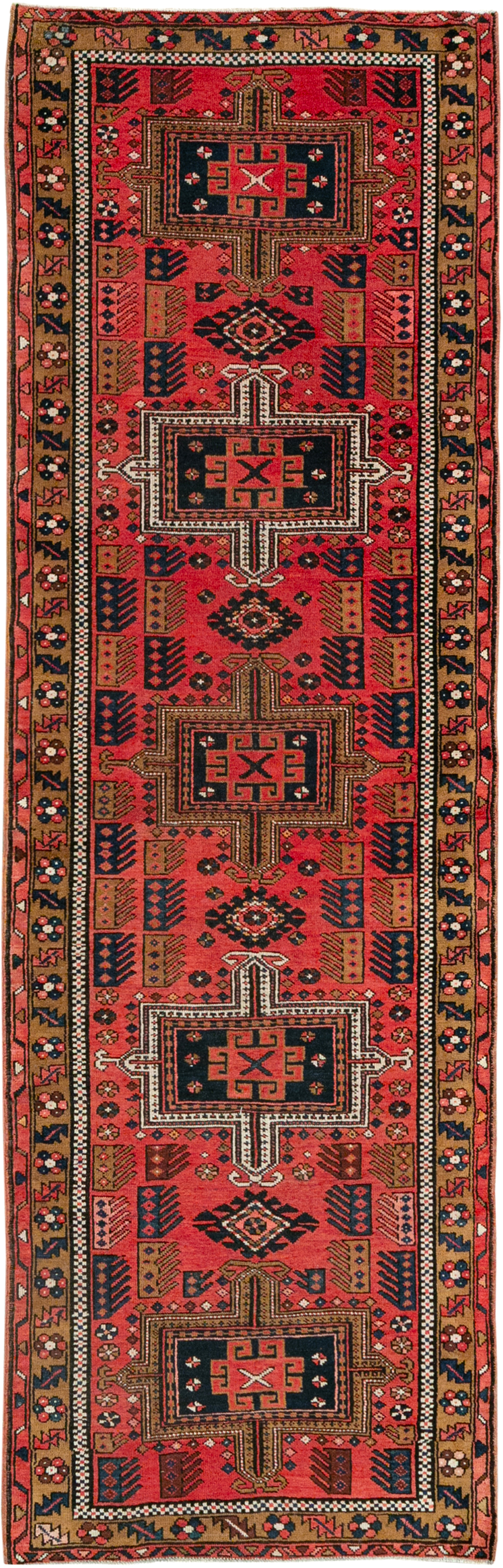 Vintage Persian Karajeh Runner, No.32514 - Staging