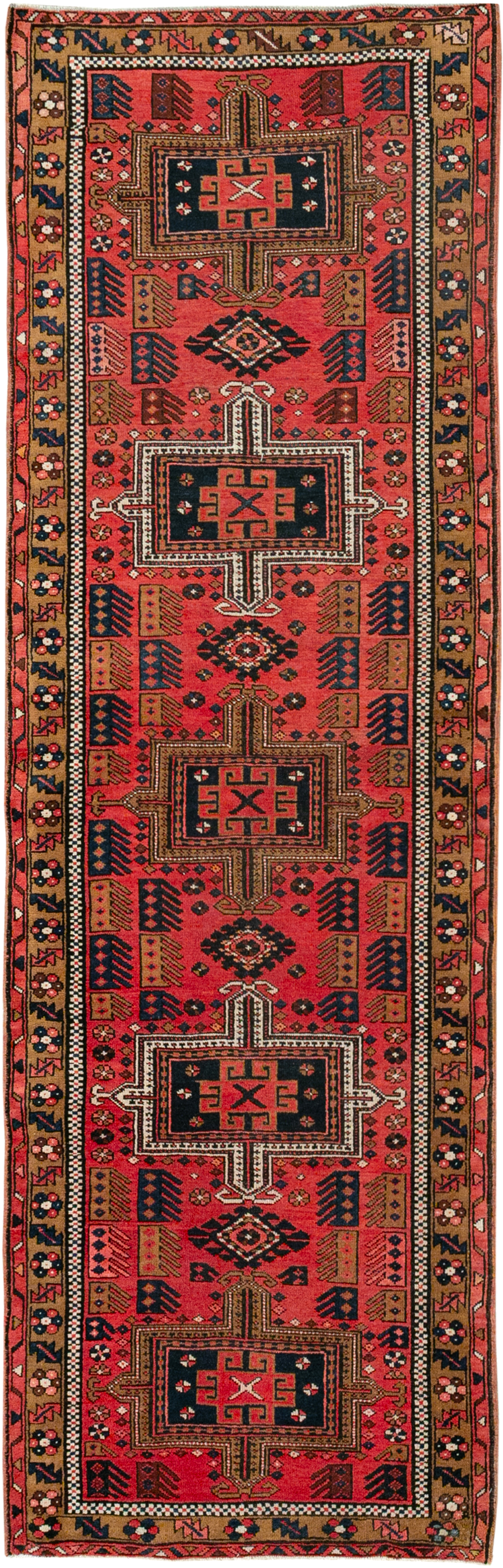 Vintage Persian Karajeh Runner, No.32514 - Staging