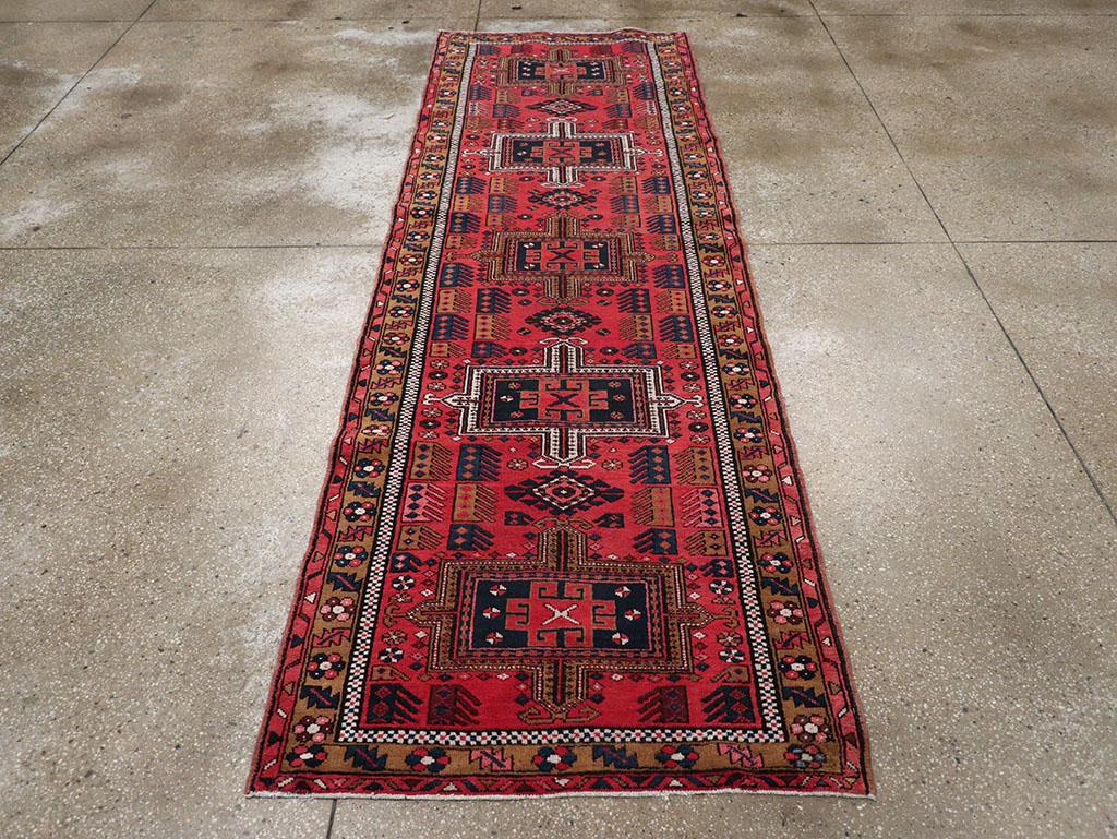 Vintage Persian Karajeh Runner, No.32514 - Staging