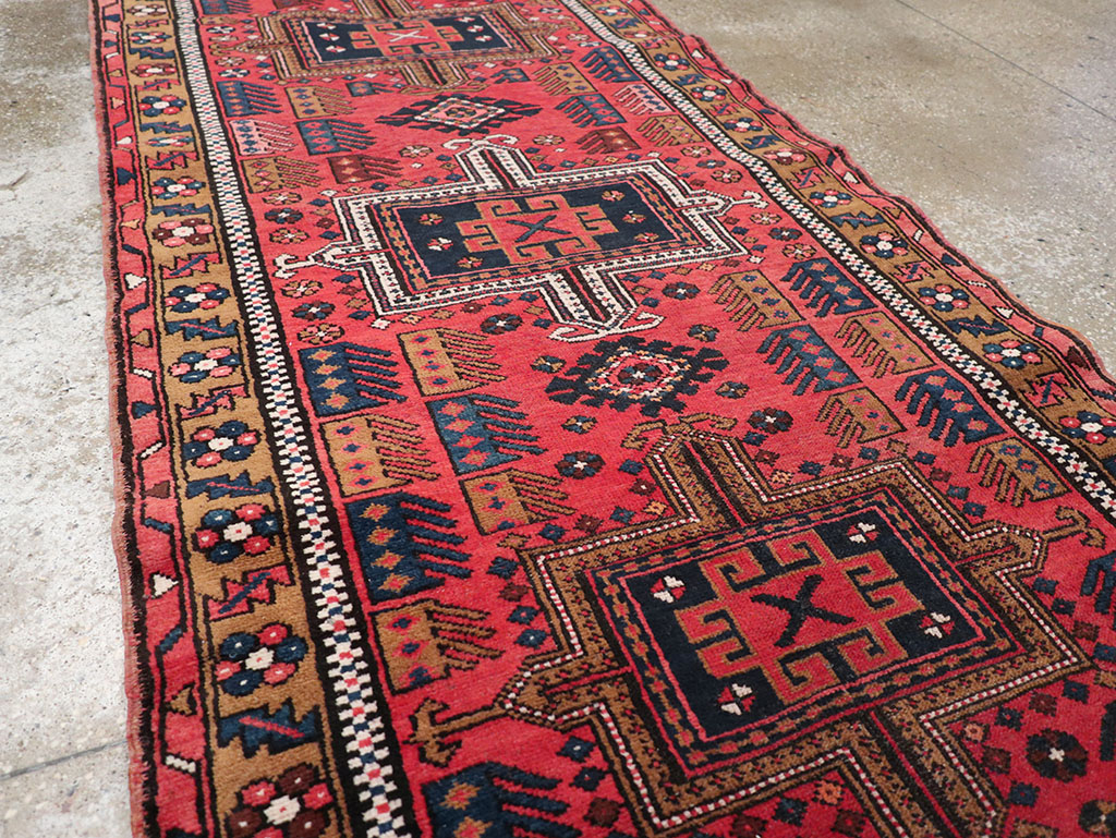 Vintage Persian Karajeh Runner, No.32514 - Staging