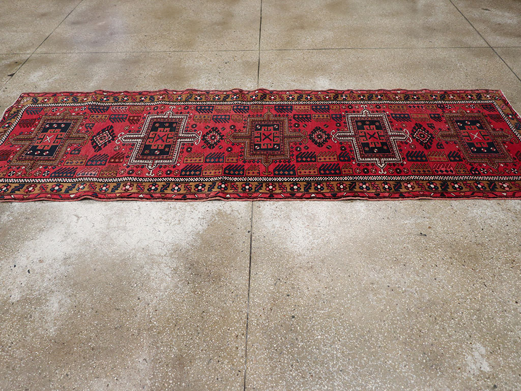 Vintage Persian Karajeh Runner, No.32514 - Staging