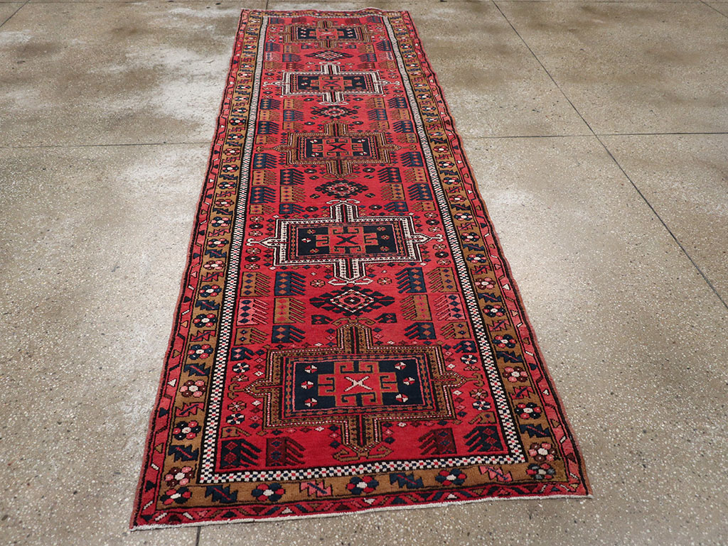 Vintage Persian Karajeh Runner, No.32514 - Staging