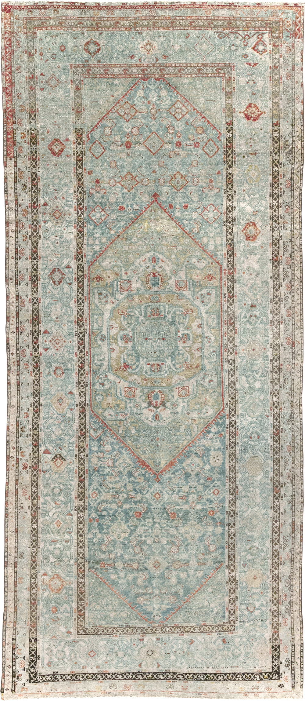 Antique Persian Malayer Gallery Rug, No.32515 - Staging