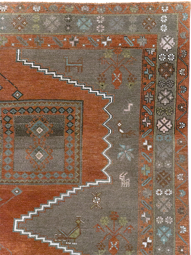Vintage Anatolian Carpet, No.32516 - Staging