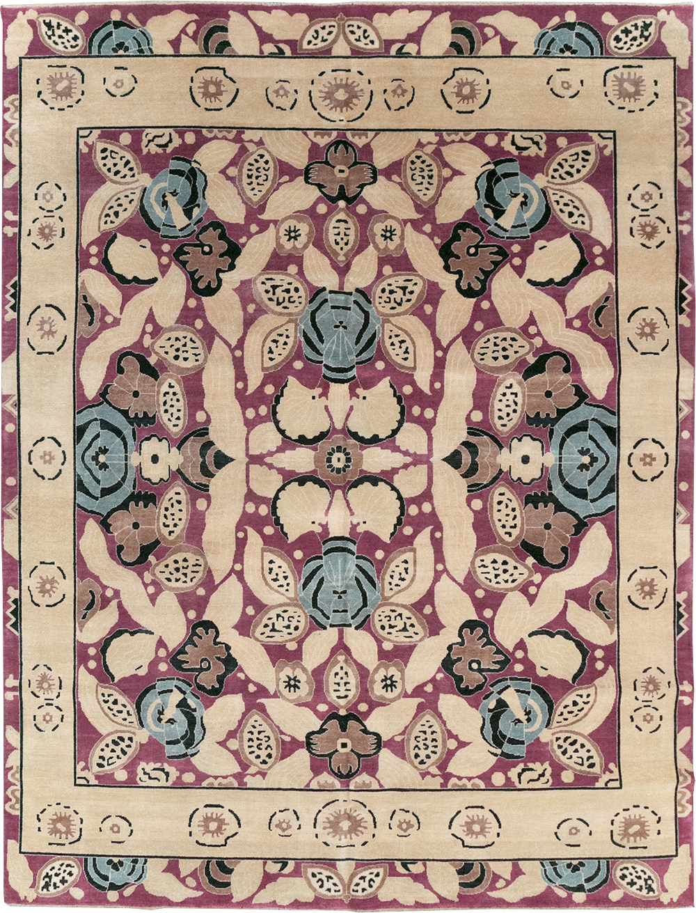 Modern Turkish Art Deco Style Room Size Carpet, No.32520 - Staging