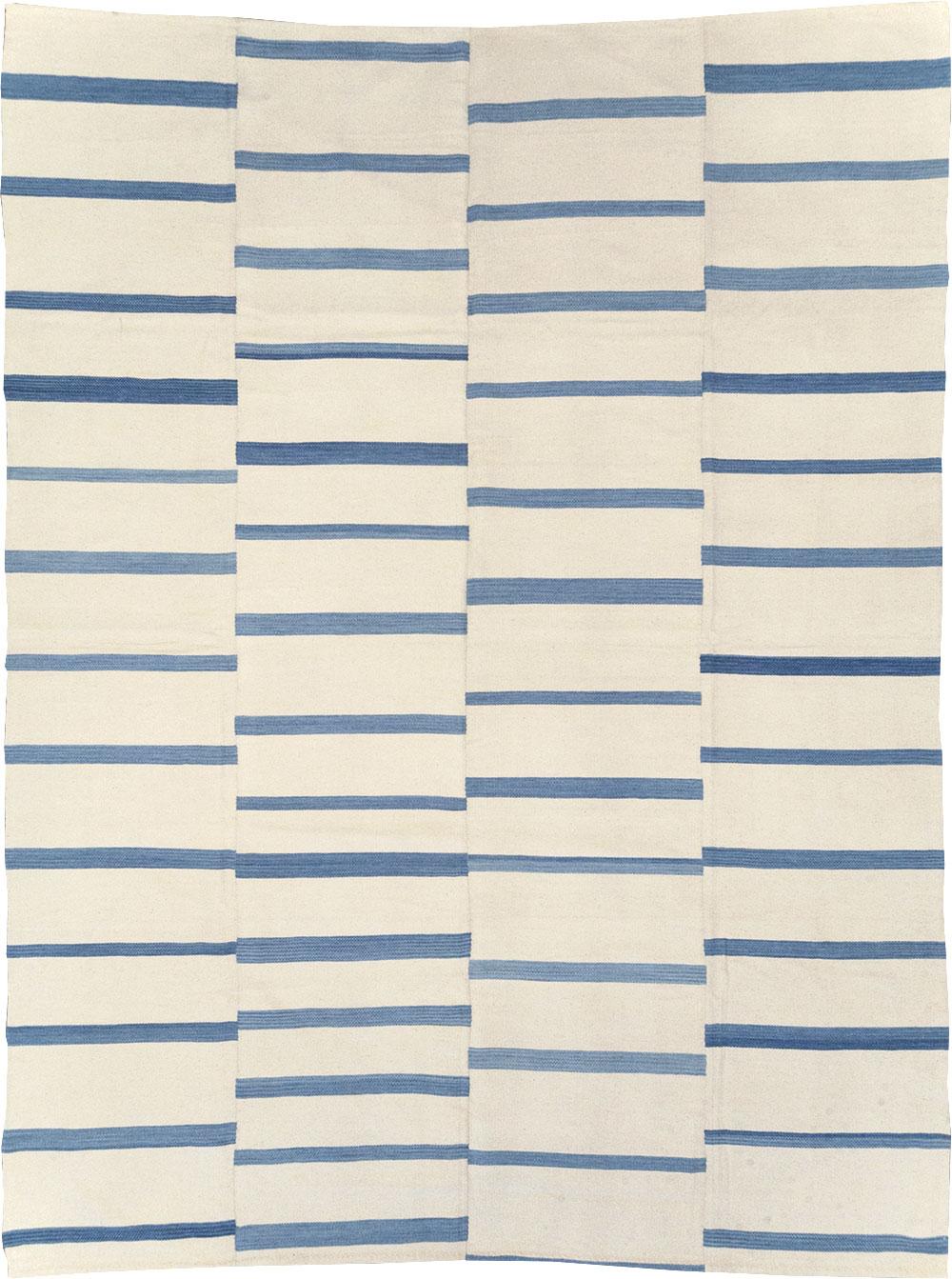 Contemporary Turkish Flatweave Room Size Carpet, No.32542 - Staging