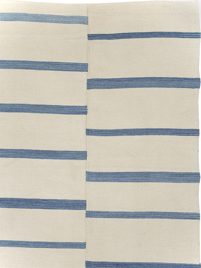 Modern Turkish Flatweave Kilim Room Size Carpet, No.32543 - Staging