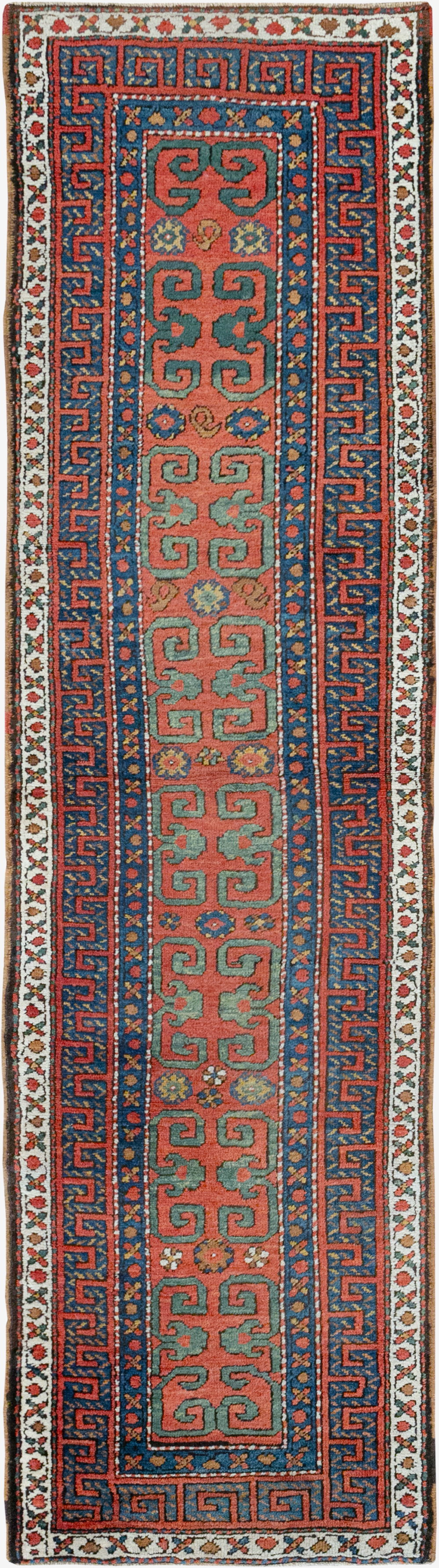 Antique Persian Heriz Runner, No.32545 - Staging