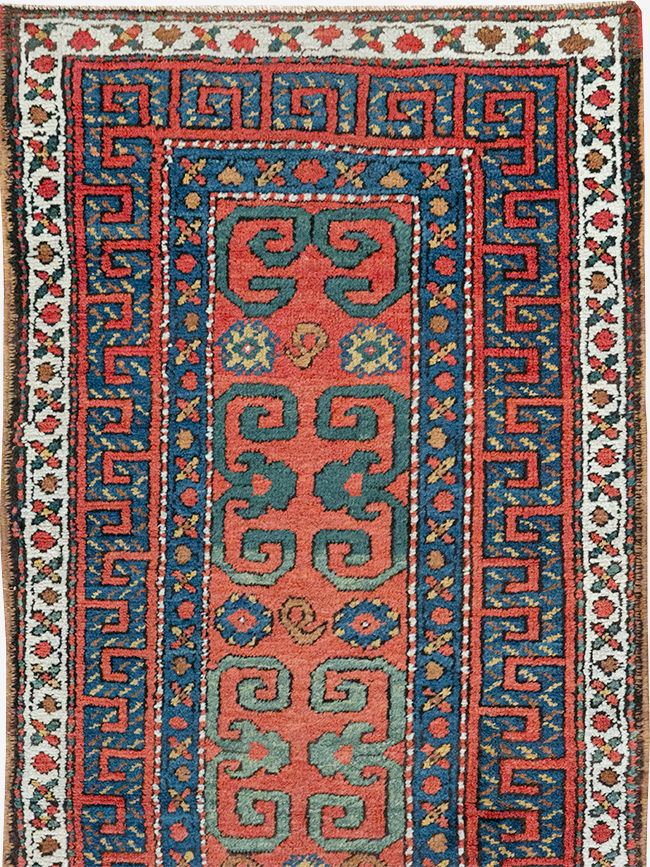 Antique Persian Heriz Runner, No.32545 - Staging