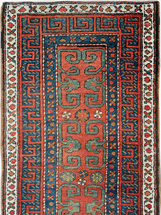 Antique Persian Heriz Runner, No.32545 - Staging