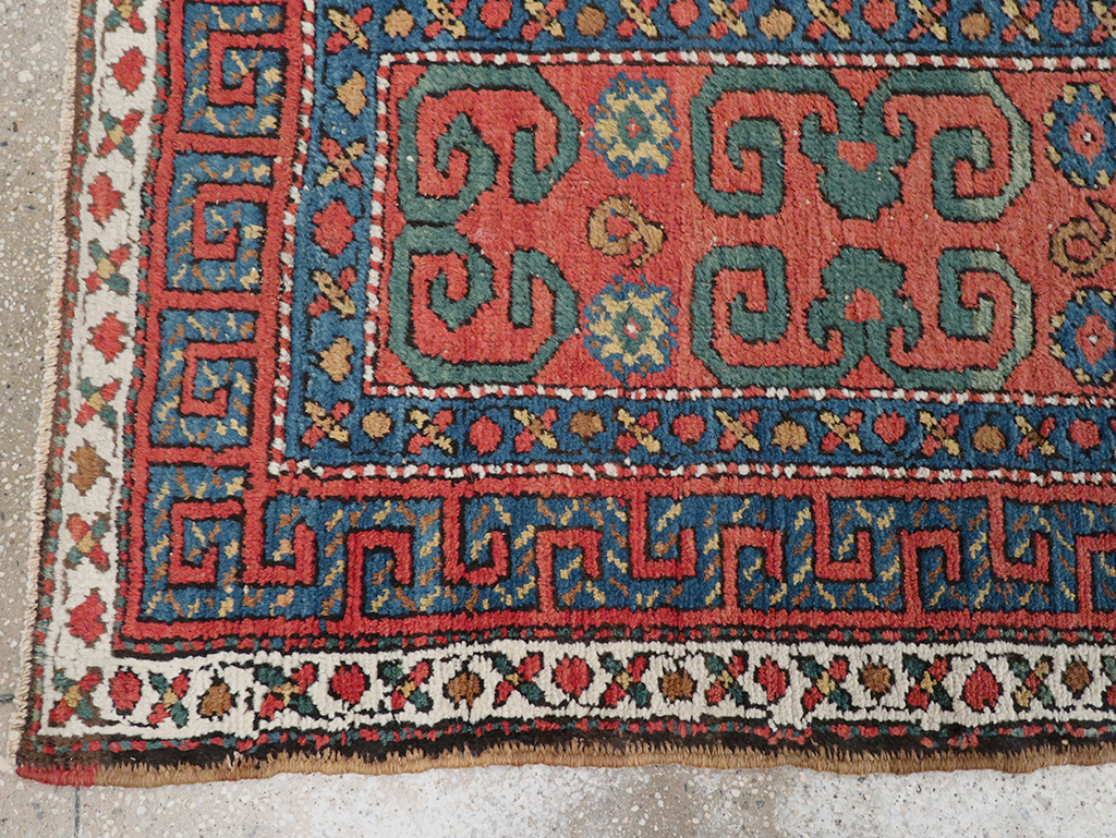 Antique Persian Heriz Runner, No.32545 - Staging